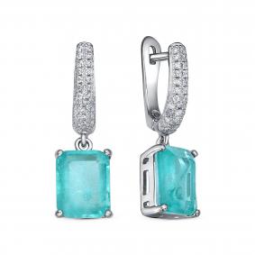 Серебряные серьги KABAROVSKY K2-9083-63000 с фианитом и алпанитом K2-9083-63000 фото