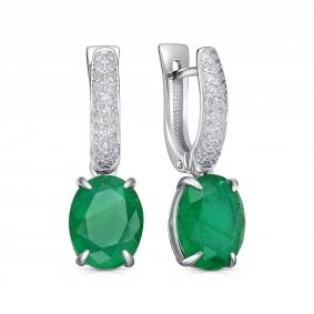 Серебряные серьги KABAROVSKY K2-9084/9-60400 с фианитом и алпанитом K2-9084/9-60400 фото