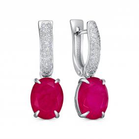 Серебряные серьги KABAROVSKY K2-9084/9-62300 с фианитом и алпанитом K2-9084/9-62300 фото