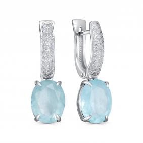 Серебряные серьги KABAROVSKY K2-9084/9-63000 с фианитом и алпанитом K2-9084/9-63000 фото