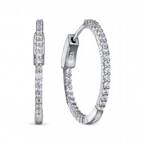 Серебряные серьги KABAROVSKY K2-9086-7900 с фианитом K2-9086-7900 фото