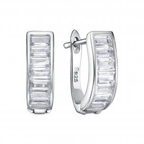 Серебряные серьги KABAROVSKY K2-9108-7900 с фианитом K2-9108-7900 фото