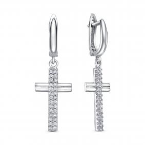 Серебряные серьги KABAROVSKY K2-9111-7900 с фианитом K2-9111-7900 фото