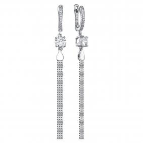 Серебряные серьги KABAROVSKY K2-9115-7900 с фианитом K2-9115-7900 фото