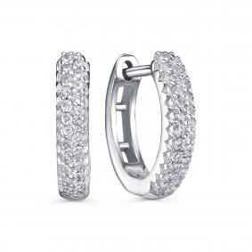 Серебряные серьги KABAROVSKY K2-9119-7900 с фианитом K2-9119-7900 фото