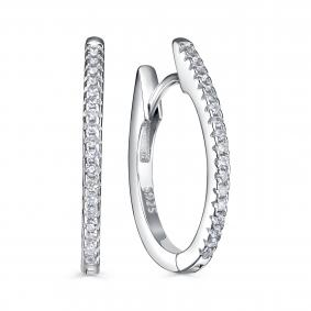 Серебряные серьги KABAROVSKY K2-9120-7900 с фианитом K2-9120-7900 фото