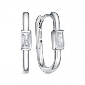 Серебряные серьги KABAROVSKY K2-9122-7900 с фианитом K2-9122-7900 фото