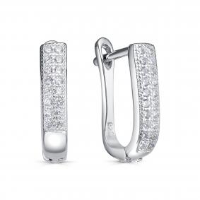 Серебряные серьги KABAROVSKY K2-9149-7900 с фианитом K2-9149-7900 фото