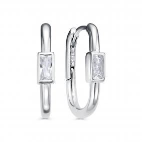 Серебряные серьги KABAROVSKY K2-9154-7900 с фианитом K2-9154-7900 фото