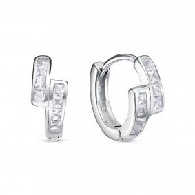 Серебряные серьги KABAROVSKY K2-9159-7900 с фианитом K2-9159-7900 фото
