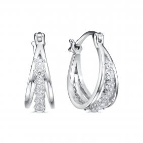 Серебряные серьги KABAROVSKY K2-9163-7900 с фианитом K2-9163-7900 фото