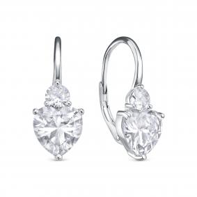 Серебряные серьги KABAROVSKY K2-9172-7900 с фианитом K2-9172-7900 фото