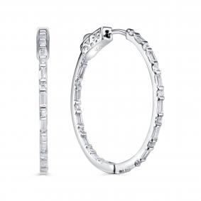 Серебряные серьги KABAROVSKY K2-9178-7900 с фианитом K2-9178-7900 фото