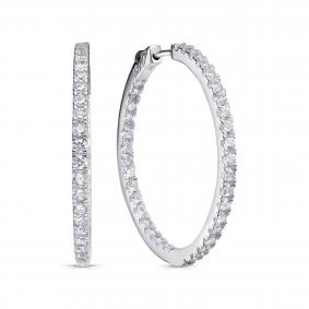 Серебряные серьги KABAROVSKY K2-9180-7900 с фианитом K2-9180-7900 фото