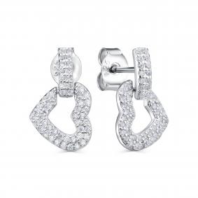 Серебряные серьги KABAROVSKY K2-9181-7900 с фианитом K2-9181-7900 фото