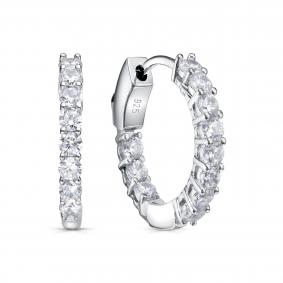 Серебряные серьги KABAROVSKY K2-9188-7900 с фианитом K2-9188-7900 фото