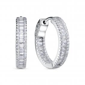 Серебряные серьги KABAROVSKY K2-9190-7900 с фианитом K2-9190-7900 фото