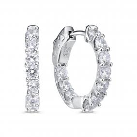 Серебряные серьги KABAROVSKY K2-9191-7900 с фианитом K2-9191-7900 фото