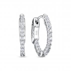 Серебряные серьги KABAROVSKY K2-9192-7900 с фианитом K2-9192-7900 фото