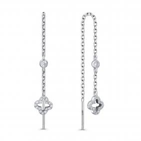 Серебряные серьги KABAROVSKY K2-9208-7900 с фианитом K2-9208-7900 фото
