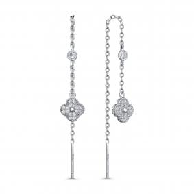 Серебряные серьги KABAROVSKY K2-9211-7900 с фианитом K2-9211-7900 фото