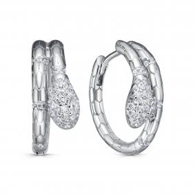 Серебряные серьги KABAROVSKY K2-9214-7900 с фианитом K2-9214-7900 фото