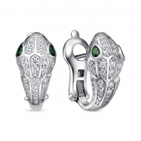 Серебряные серьги KABAROVSKY K2-9224-40400 с фианитом K2-9224-40400 фото