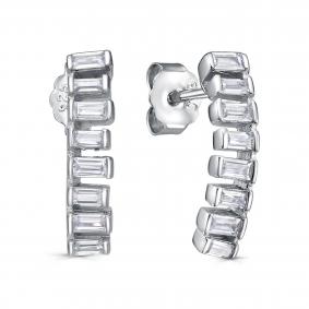 Серебряные серьги KABAROVSKY K2-9226-7900 с фианитом K2-9226-7900 фото