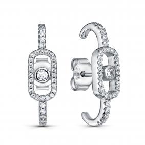 Серебряные серьги KABAROVSKY K2-9238-7900 с фианитом K2-9238-7900 фото