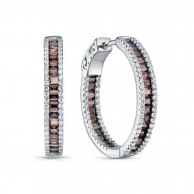 Серебряные серьги KABAROVSKY K2-9239-41300 с фианитом K2-9239-41300 фото
