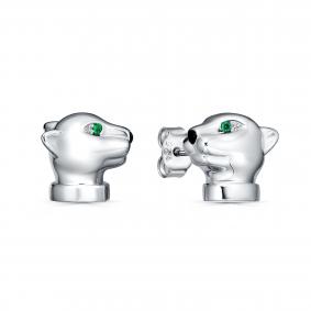 Серебряные серьги KABAROVSKY K2-9243-40402 с фианитом и эмалью K2-9243-40402 фото