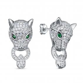 Серебряные серьги KABAROVSKY K2-9247-7900 с фианитом K2-9247-7900 фото