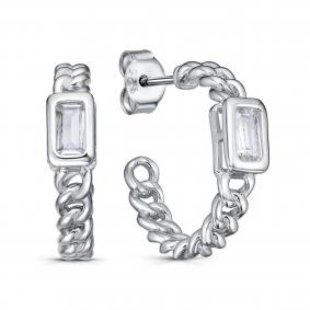 Серебряные серьги KABAROVSKY K2-9248-7900 с фианитом K2-9248-7900 фото