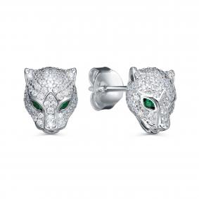 Серебряные серьги KABAROVSKY K2-9253-7900 с фианитом K2-9253-7900 фото