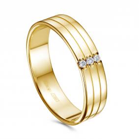 Кольцо из лимонного золота KABAROVSKY K21-2017-1000 с бриллиантом K21-2017-1000 фото