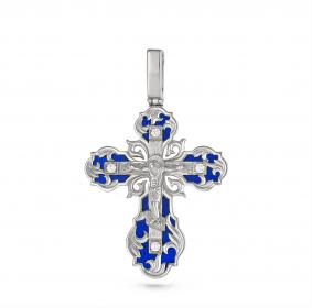 Серебряная подвеска KABAROVSKY K3-072-8107 с эмалью и Swarovski K3-072-8107 фото