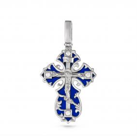 Серебряная подвеска KABAROVSKY K3-075-8107 с эмалью и Swarovski K3-075-8107 фото