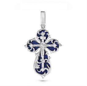 Серебряная подвеска KABAROVSKY K3-078-8107 с эмалью и Swarovski K3-078-8107 фото