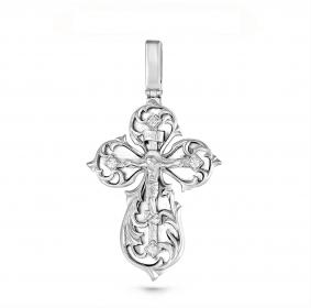 Серебряная подвеска KABAROVSKY K3-078-8110 с эмалью и Swarovski K3-078-8110 фото