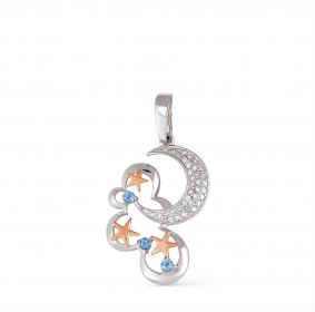 Серебряная подвеска KABAROVSKY K3-097-0184 с фианитом K3-097-0184 фото