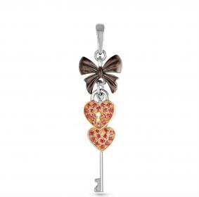 Подвеска из золочёного серебра KABAROVSKY K3-112-30301 с Swarovski K3-112-30301 фото