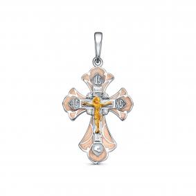 Серебряная подвеска KABAROVSKY K3-122-8145 с эмалью и Swarovski K3-122-8145 фото