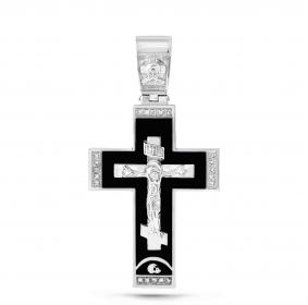 Серебряная подвеска KABAROVSKY K3-126-7902 с фианитом и эмалью K3-126-7902 фото