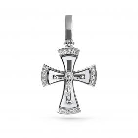 Подвеска из белого золота KABAROVSKY K3-1299-1010 с бриллиантом и эмалью K3-1299-1010 фото