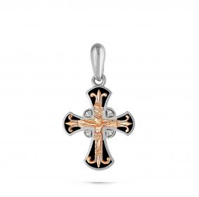 Подвеска из золочёного серебра KABAROVSKY K3-144-1002 с бриллиантом K3-144-1002 фото