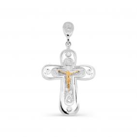 Подвеска из золочёного серебра KABAROVSKY K3-155-7984 с фианитом K3-155-7984 фото