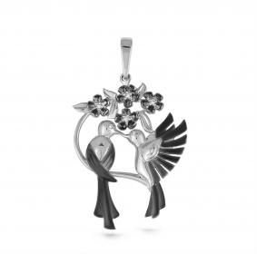 Серебряная подвеска KABAROVSKY K3-208-7989 с фианитом K3-208-7989 фото