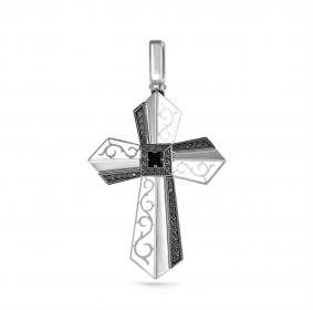Серебряная подвеска KABAROVSKY K3-209-41010 с фианитом и эмалью K3-209-41010 фото