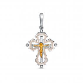 Серебряная подвеска KABAROVSKY K3-227-1045 с бриллиантом и эмалью K3-227-1045 фото