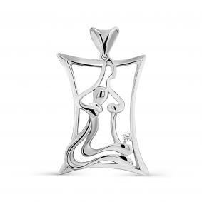 Серебряная подвеска KABAROVSKY K3-288-7900 с фианитом K3-288-7900 фото